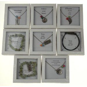 Bracelets Necklaces Jewelry Dream Lot 8 Live Simply Never Give Up Follow Heart